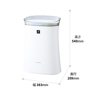 [SHARP] 空気清浄機 プラズマクラスター 7000 FU-N50BK-W