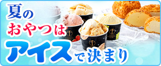 夏のおやつはアイスで決まり