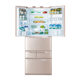 冷凍冷蔵庫　GR-477F(N)(レディッシュゴールド)　定格内容積473L　６ドア　【在庫一掃品】