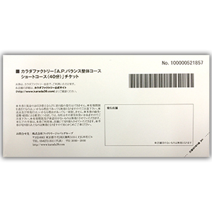 [カラダファクトリー]A.P.バランス整体コースショートコース（40分）おトクな2枚セット