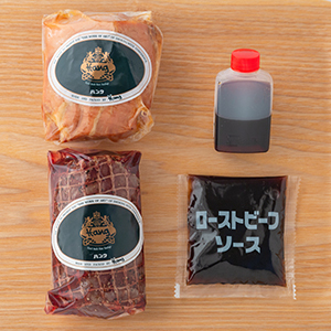 ◆兵庫　「神戸ハング」ローストビーフ＆焼豚セット