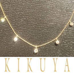 【限定数あり】 [KIKUYA] K18ダイヤモンドネックレス