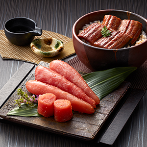 ★うなぎ蒲焼切身・無着色辛子明太子詰合せ