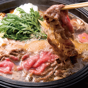 ★東京　「江戸前牛割烹　宮下」 山形牛肩ロースすき焼き用
