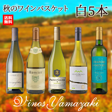 [ヴィノスやまざき]秋のワインバスケット　白5本セット