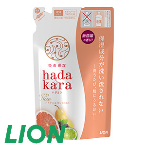 [ライオン] hadakaraボディソープ　シトラス&カシス替え・4コ