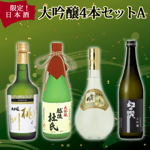 限定！日本酒　大吟醸　4本セットA