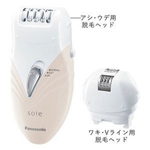 [Panasonic] パナソニック  脱毛器 soie（ソイエ） アシ・ウデ・ワキ・Vライン用  ES-WS35