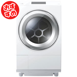 ドラム式洗濯乾燥機　TW-127XP1L(W)(グランホワイト) 洗濯脱水容量12kg [左開き]