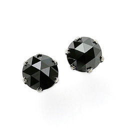 プラチナ ブラックダイヤモンド ピアス 0.3ct (DAPE12PKNC)