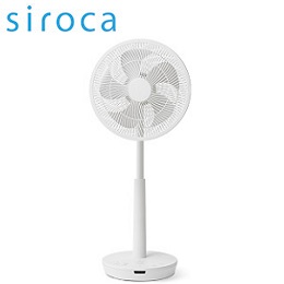 [siroca] DC 音声操作サーキュレーター扇風機 ポチ扇 SF-V152 ホワイト