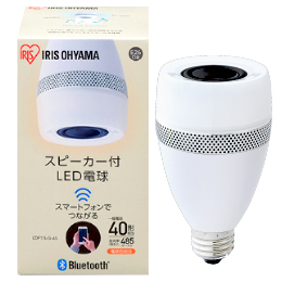 [アイリスオーヤマ] スピーカー付LED電球 E26 40形相当 電球色相当 LDF11L-G-4S 567853