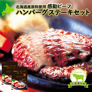 ALL北海道産原料使用 感動ビーフハンバーグステーキセット