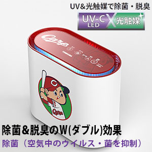 Uvishウイルス抑制・除菌脱臭用UV-LED光触媒装置 CSD-B03-CP