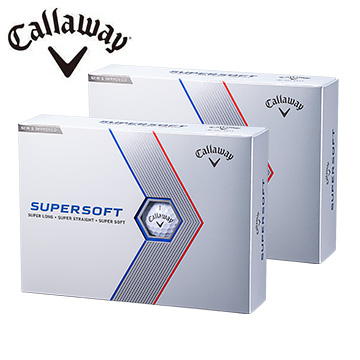 [Callaway] キャロウェイ SUPER SOFT ボール ２ダースセット(Z4107-86・87)