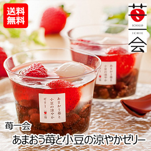 苺一会　あまおう苺と小豆の涼やかゼリー(YF-AMRO)