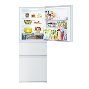 冷凍冷蔵庫　GR-V33SC(WU)(マットホワイト)　定格内容積326L　3ドア(右開き)