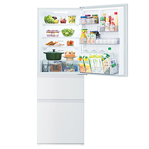 冷凍冷蔵庫　GR-V36SC(WU)(マットホワイト)　定格内容積356L　3ドア(右開き)
