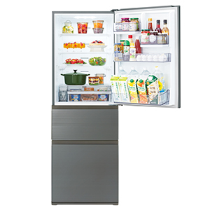 冷凍冷蔵庫　GR-V36SV(ZH)(アッシュグレージュ)　定格内容積356L　3ドア(右開き)