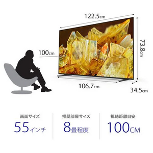 【無料長期保証1+3年付き】ソニー XRJ-55X90L 4K液晶テレビ BRAVIA 55型 X90Lシリーズ