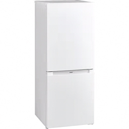 ＜Haier＞ ハイアール ２ドア冷蔵庫 JRNF140N ホワイト 右開き