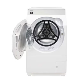 ＜SHARP＞ シャープ 洗濯10kg/乾燥6kg ドラム洗濯機 ESK10B(WL) 左開き