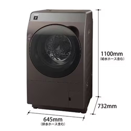 【無料長期保証1+5年付き】＜SHARP＞ シャープ ドラム洗濯機 ESK10B(TL) 洗濯10kg/乾燥6kg 左開き