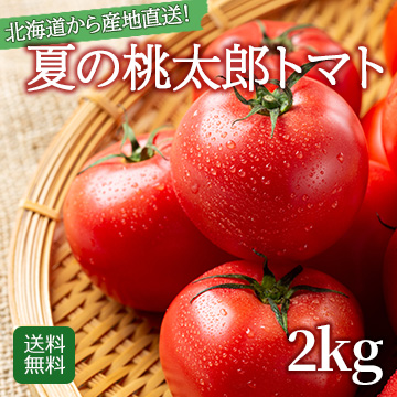 【6月中旬以降のお届け予定】北海道美瑛産！夏の桃太郎トマト 2kg 予約販売！