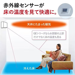 三菱電機 MSZ-GE2224-W エアコン 霧ヶ峰 GEシリーズ (6畳用) ピュアホワイト 単相100V　15A