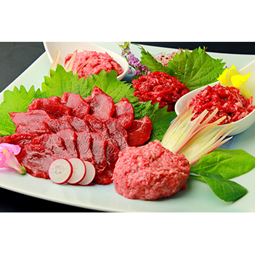 ★熊本 「千興ファーム」 鮮馬刺しバラエティ3種セット