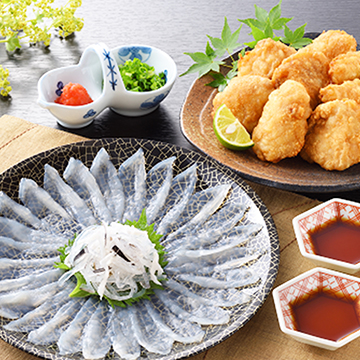 ★とらふぐ刺身・まふぐ唐揚セット