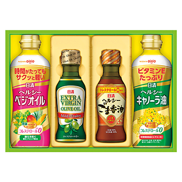 ★日清オイリオ オリーブオイル&バラエティオイルギフトセット 4本セット