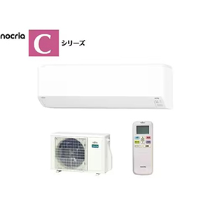 富士通ゼネラル AS-C404R-W エアコン ノクリア(nocria) Cシリーズ (14畳用) ホワイト 単相100V 20A