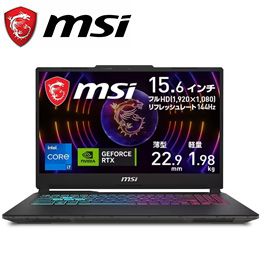 [MSI] エムエスアイ ゲーミングノートパソコン 15.6型 Windows11 Home CYBORG15-A13UCK-4169JP