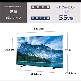 REGZA 55M550M ４K液晶レグザ 55型 M550Mシリーズ 