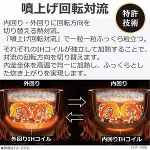 東芝 RC-10ZWW(W) 真空圧力IH炊飯器 炎 匠炊き 最高級モデル 5.5合炊き グランホワイト