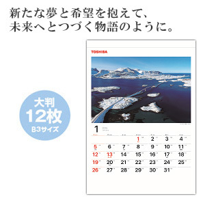2025年版 東芝カレンダー　大判12枚
