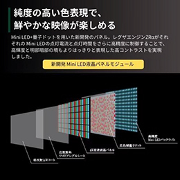 【無料長期保証1+5年付き】 REGZA 75Z970N 75V型 4KMiniLED液晶テレビ Z970Nシリーズ 