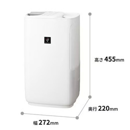 シャープ HV-T75 加湿器 ハイブリット式・ハイパワータイプ 加湿量 750mL／h ホワイト