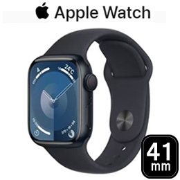 [Apple] Apple Watch　Series9　MR8W3J/A 41mm[ミッドナイトスポーツバンド S/M]☆
