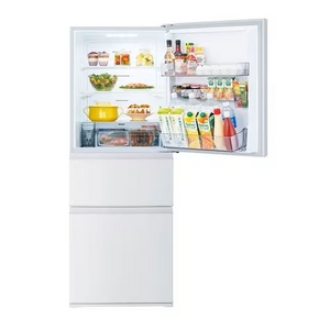 東芝 GR-W33SC(WU) 3ドア冷凍冷蔵庫 (326L・右開き) マットホワイト