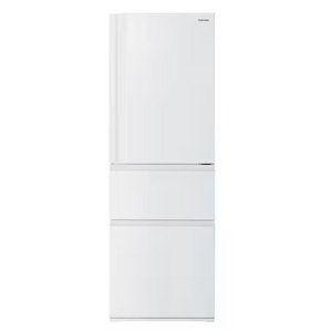 東芝 GR-W36SC(WU) 3ドア冷凍冷蔵庫 (356L・右開き) マットホワイト