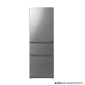 東芝 GR-W36SVL(ZH) 3ドア冷凍冷蔵庫 (356L・左開き) アッシュグレージュ