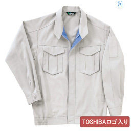 【TIPS】男女共用　綿ブルゾン　Ｇ３６１上　シルバーグレーロゴ入り