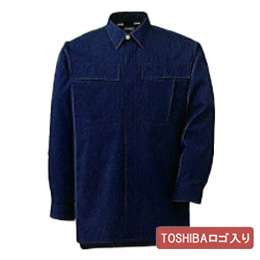 【TIPS】男女ペア長袖シャツ　ＧＳ２５７７上　ネイビーロゴ入り