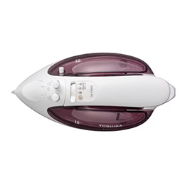 東芝 TA-FV470(R) コードレススチームアイロン La・Coo 美ラクルベース ハンガーショット機能付き マルーンレッド