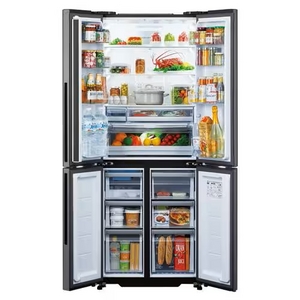 AQUA AQR-TZA42P(DS) 4ドア冷蔵庫 TZ series (420L・フレンチドア) ダークシルバー
