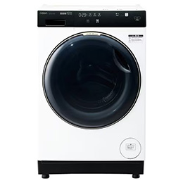 【無料長期保証1+3年付き】AQUA AQW-DX12R(LW) ドラム式洗濯乾燥機 左開き 洗濯12kg／乾燥6kg ホワイト