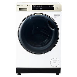 【無料長期保証1+3年付き】AQUA AQW-DM12R(LW) ドラム式洗濯乾燥機 左開き 洗濯12kg／乾燥6kg ホワイト