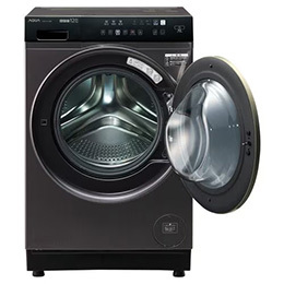 【無料長期保証1+3年付き】AQUA AQW-DX12R(RK) ドラム式洗濯乾燥機 右開き 洗濯12kg／乾燥6kg シルキーブラック